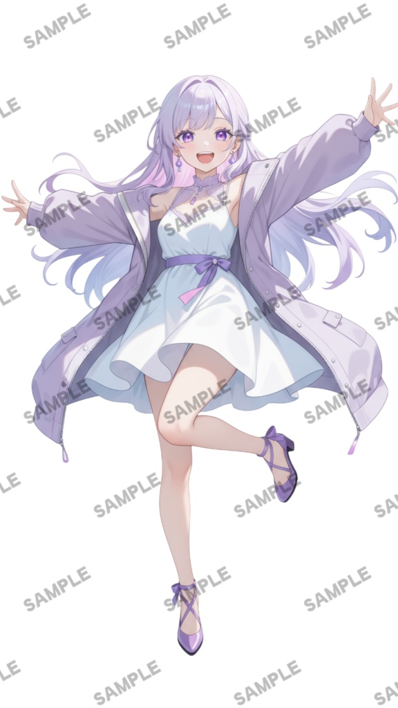 【1点限定 キャラクター】商用OK・表情ポーズ差分6種 立ち絵素材302