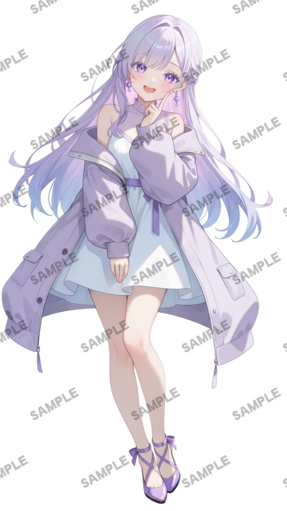 【1点限定 キャラクター】商用OK・表情ポーズ差分6種 立ち絵素材302