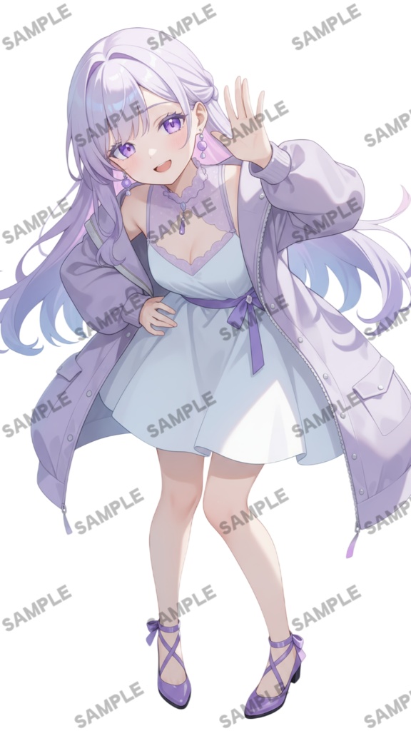 【1点限定 キャラクター】商用OK・表情ポーズ差分6種 立ち絵素材302