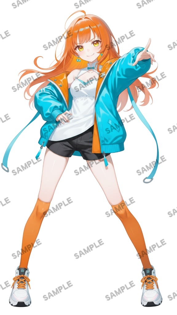 【1点限定 キャラクター】商用OK・表情ポーズ差分6種 立ち絵素材303