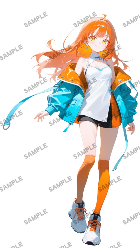 【1点限定 キャラクター】商用OK・表情ポーズ差分6種 立ち絵素材303