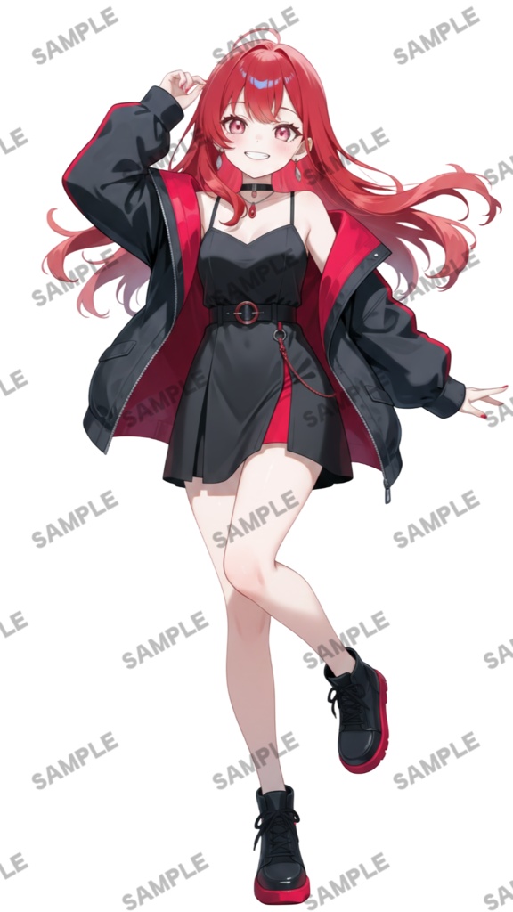 【1点限定 キャラクター】商用OK・表情ポーズ差分6種 立ち絵素材304