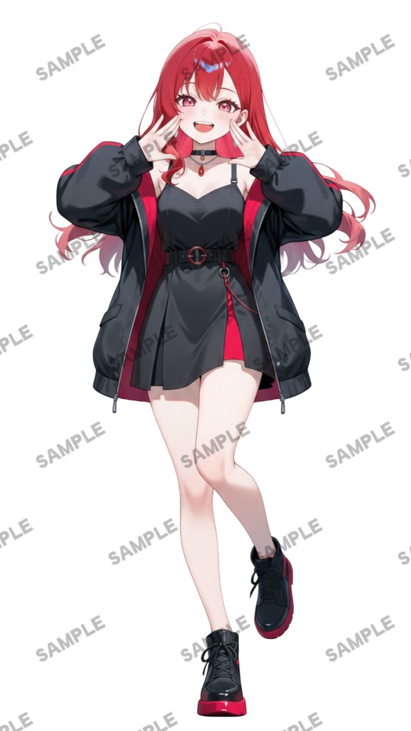 【1点限定 キャラクター】商用OK・表情ポーズ差分6種 立ち絵素材304