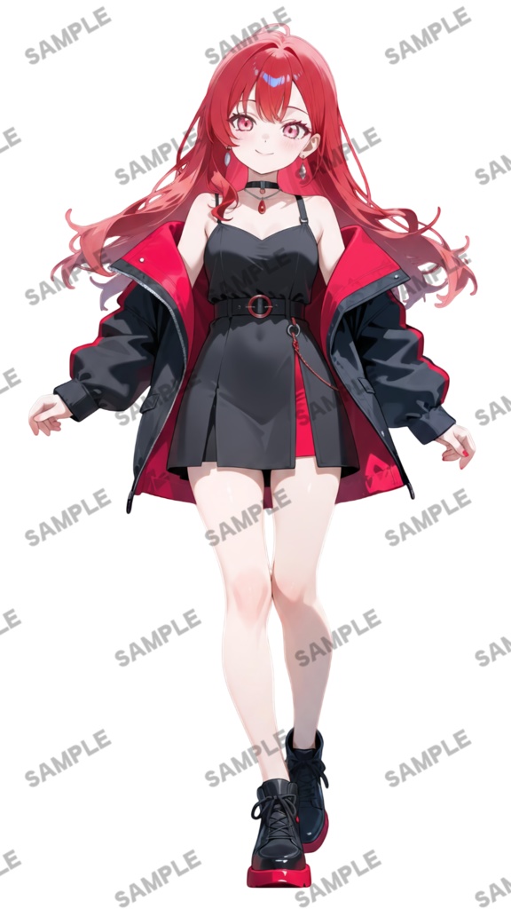 【1点限定 キャラクター】商用OK・表情ポーズ差分6種 立ち絵素材304