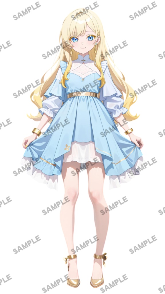 【1点限定 キャラクター】商用OK・表情ポーズ差分6種 立ち絵素材308