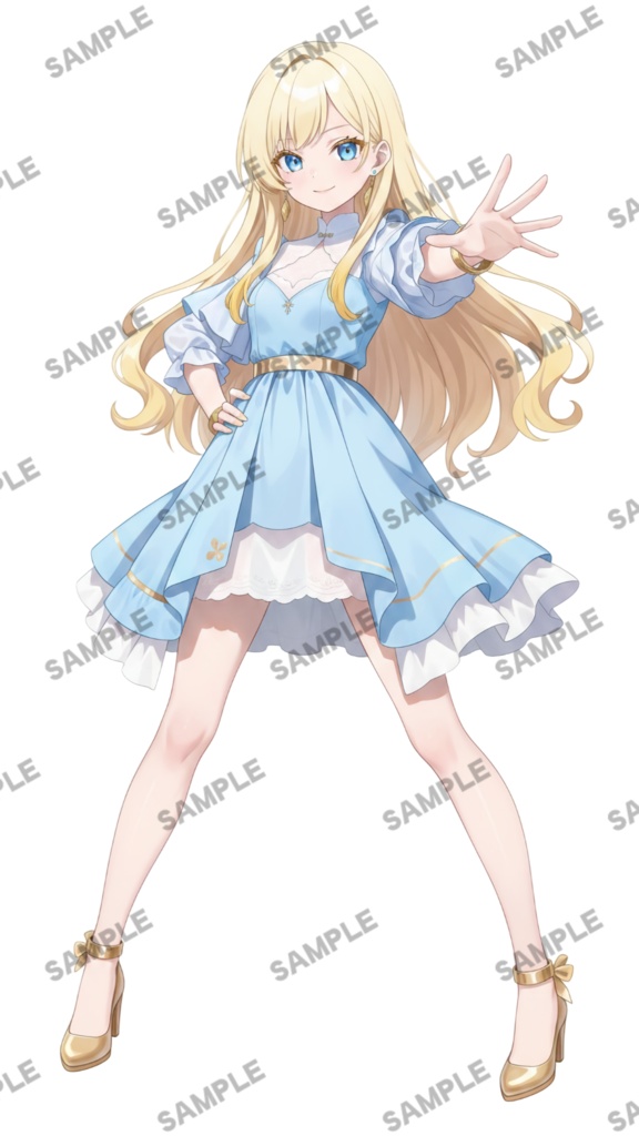 【1点限定 キャラクター】商用OK・表情ポーズ差分6種 立ち絵素材308