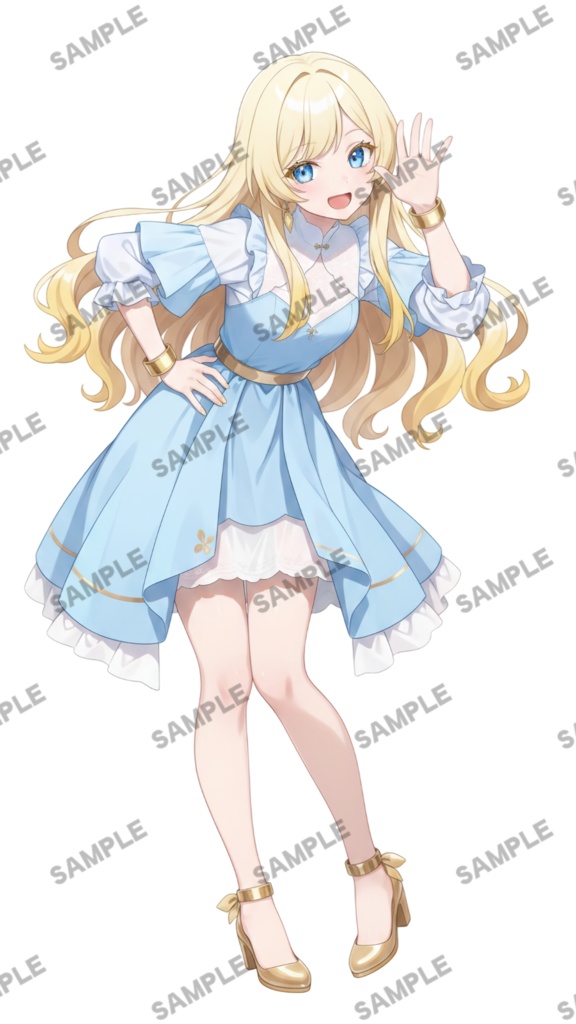 【1点限定 キャラクター】商用OK・表情ポーズ差分6種 立ち絵素材308