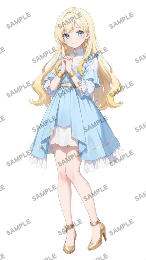【1点限定 キャラクター】商用OK・表情ポーズ差分6種 立ち絵素材308