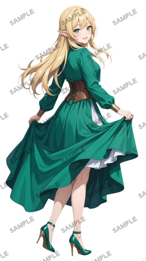【1点限定 キャラクター】商用OK・表情ポーズ差分6種 立ち絵素材314