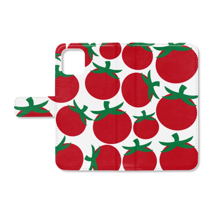 ぎっしりトマト　手帳型iPhoneケース