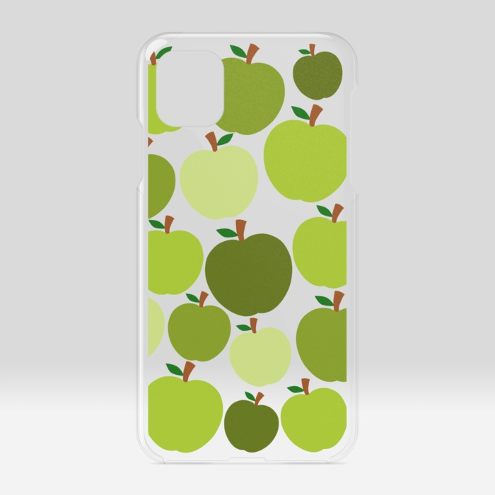 ぎっしり青リンゴ　クリアiPhoneケース