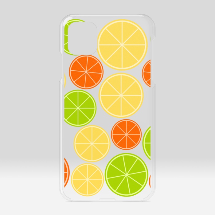 ぎっしり柑橘系　クリアiPhoneケース