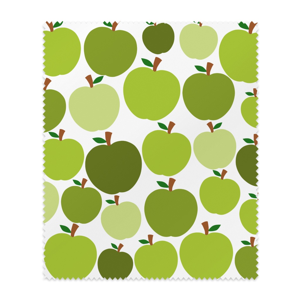 ぎっしり青リンゴ メガネ拭き つきしょっぷ Booth