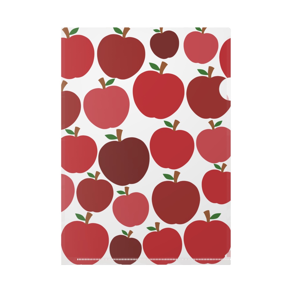 ぎっしり赤リンゴ　クリアファイル