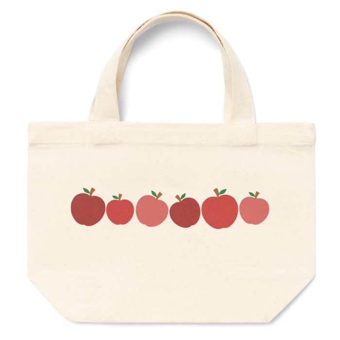赤リンゴ　トートバッグ