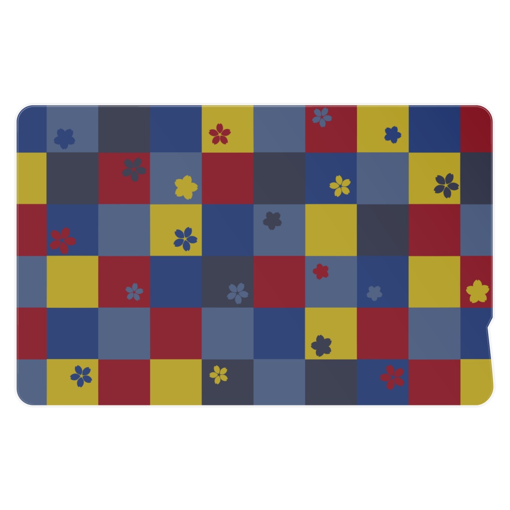 三日月宗近イメージ市松模様 Icカードステッカー つきしょっぷ Booth