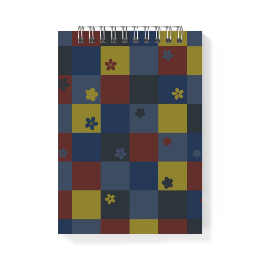 三日月宗近イメージ市松模様 メモ帳 つきしょっぷ Booth