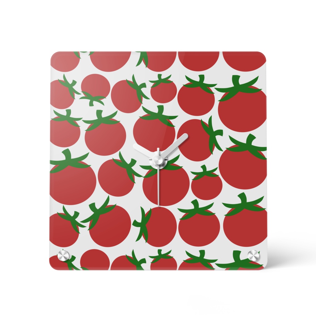 ぎっしりトマト　アクリル時計