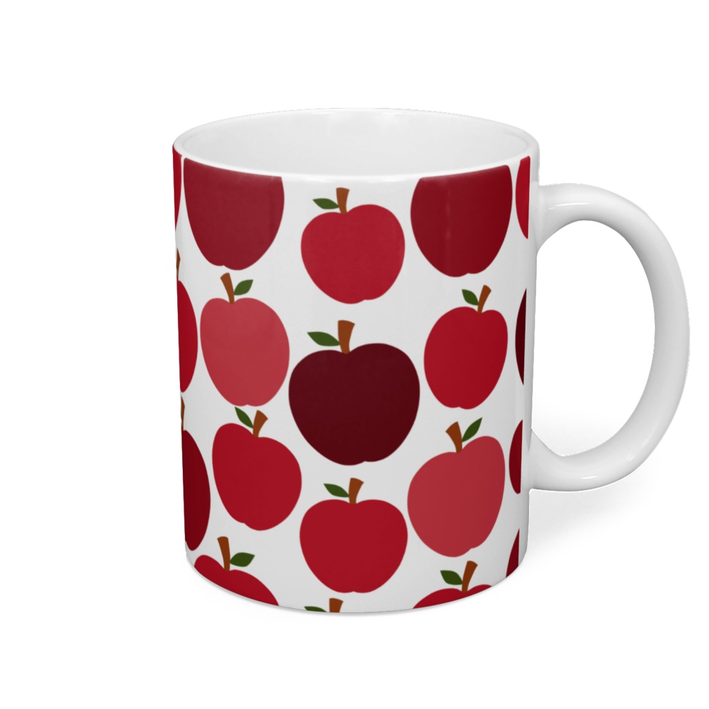 ぎっしり赤リンゴ　マグカップ