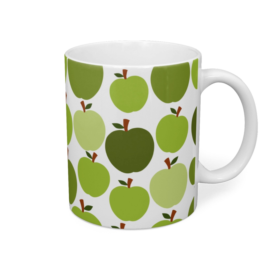ぎっしり青リンゴ　マグカップ