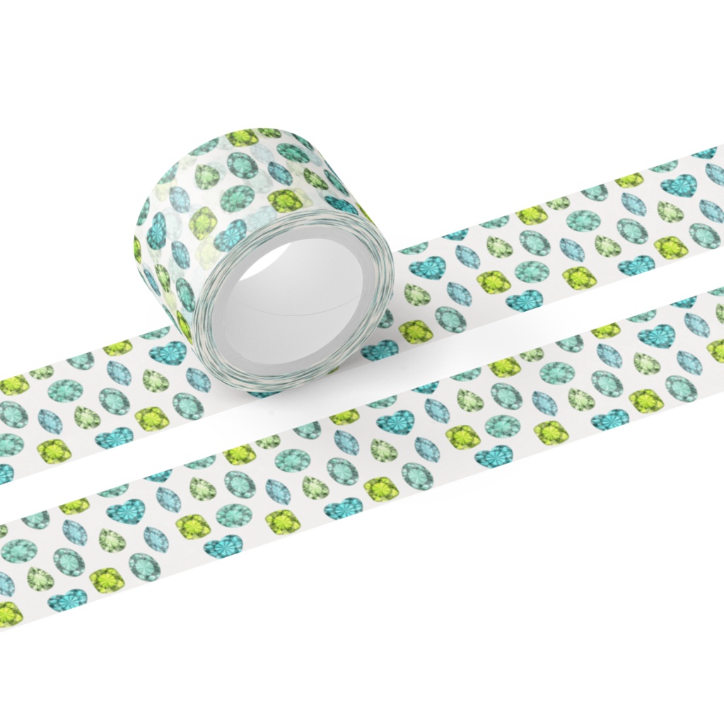 緑色の宝石 マスキングテープ