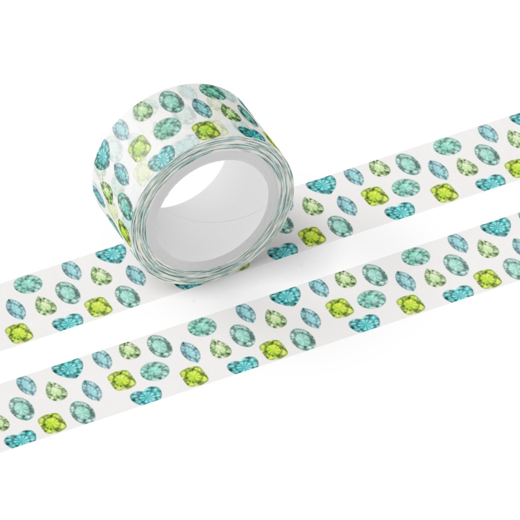 緑色の宝石 マスキングテープ