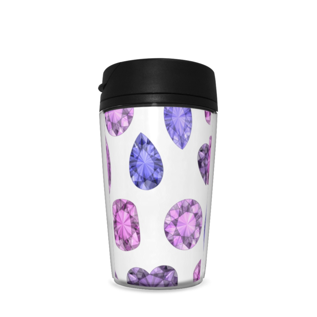 紫色の宝石　タンブラー