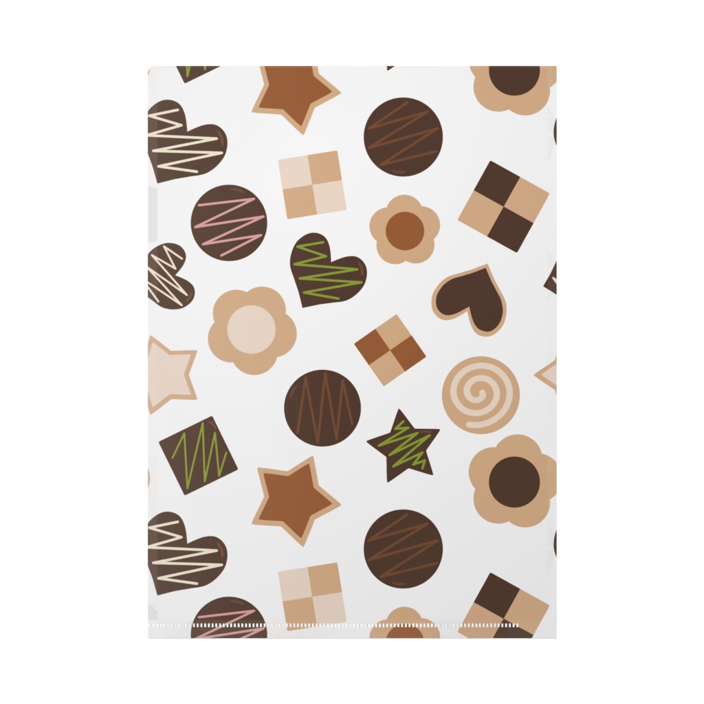 クッキーとチョコレート クリアファイル