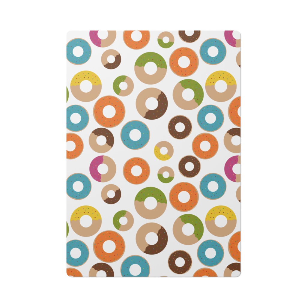 カラフルなドーナツ 下敷き