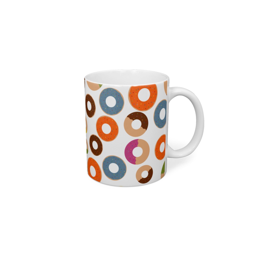 カラフルなドーナツ　マグカップ