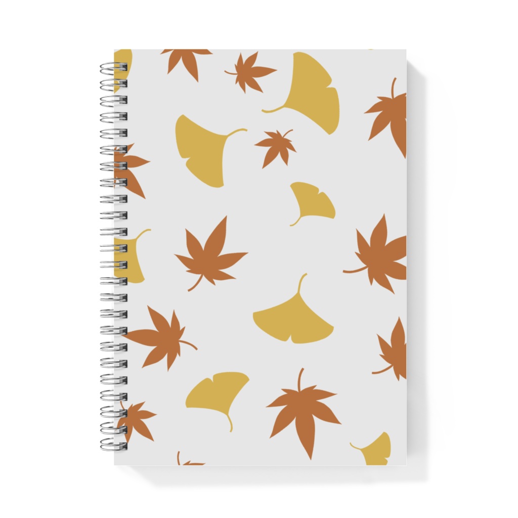 紅葉と銀杏のノート