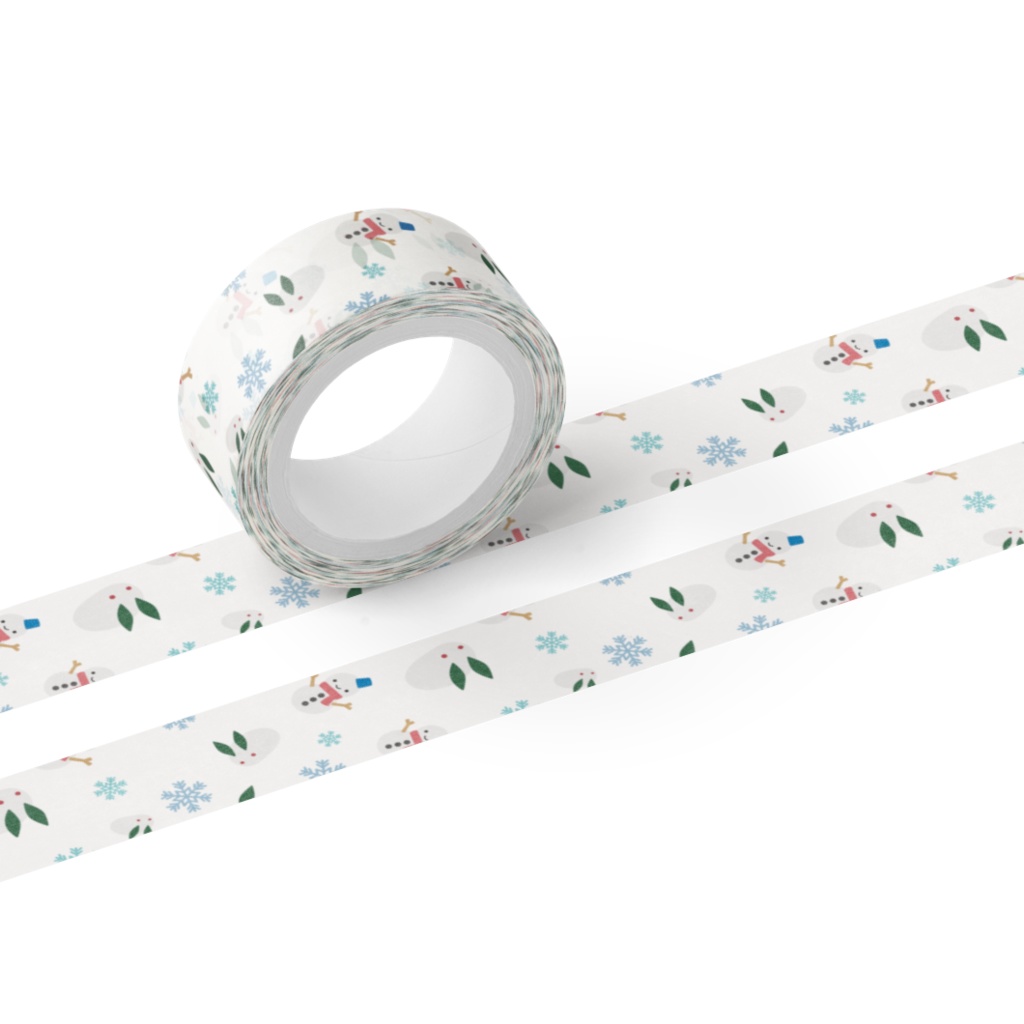 ゆきだるまのマスキングテープ