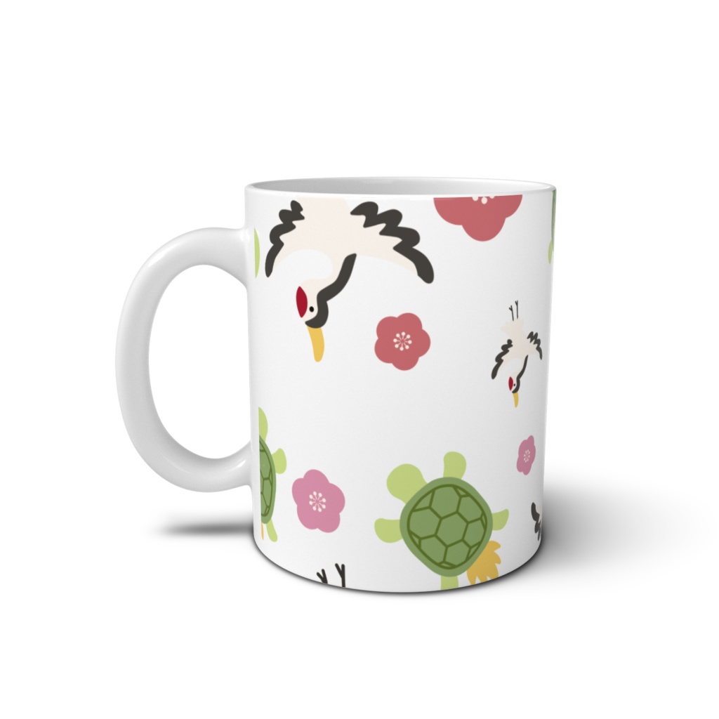 つるとかめのマグカップ