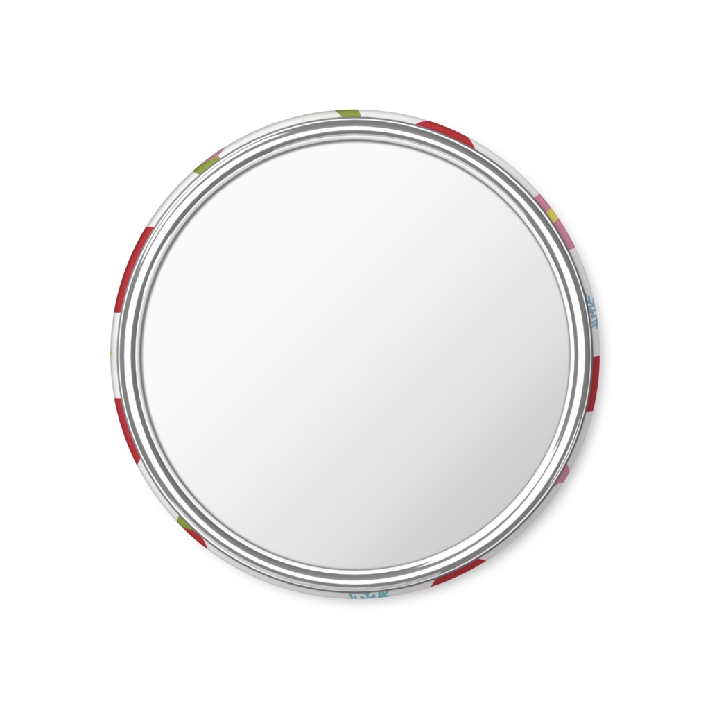 ツバキの缶ミラー