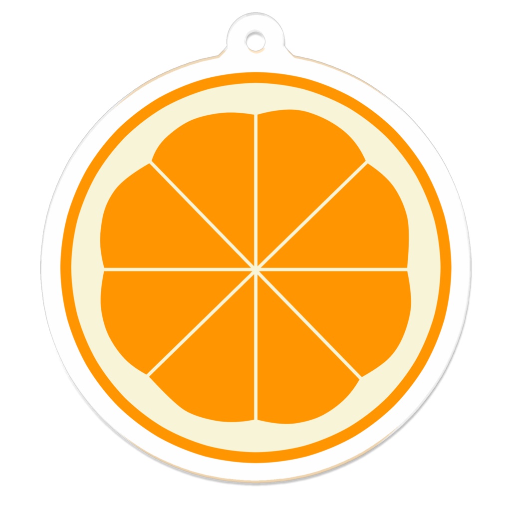 柑橘のアクリルキーホルダー