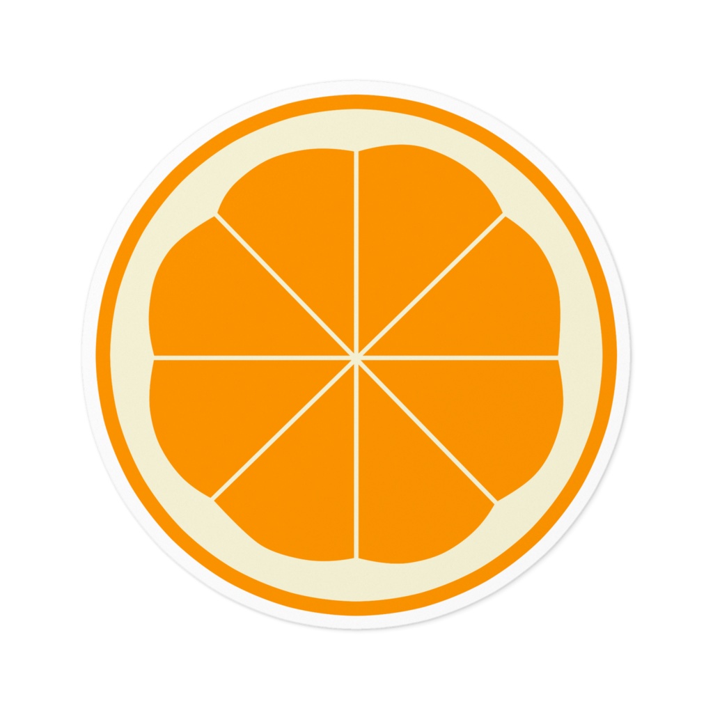 柑橘のステッカー