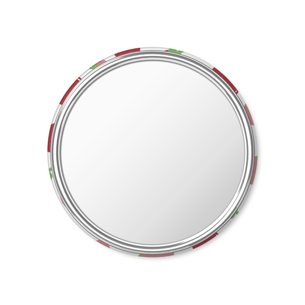 イチゴの缶ミラー