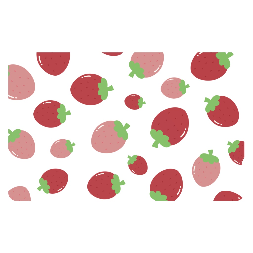 イチゴのICカードステッカー