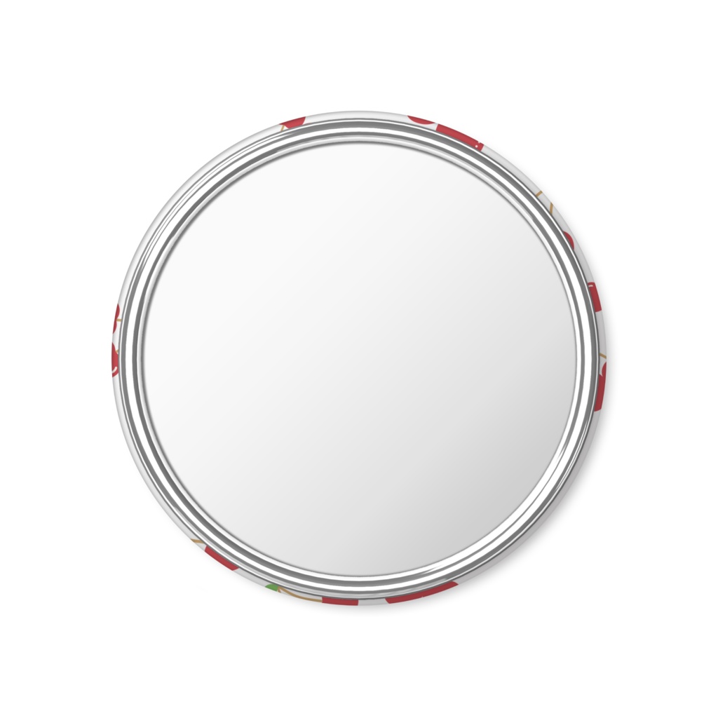 サクランボの缶ミラー