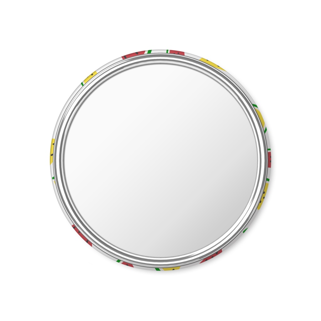 スイカの缶ミラー