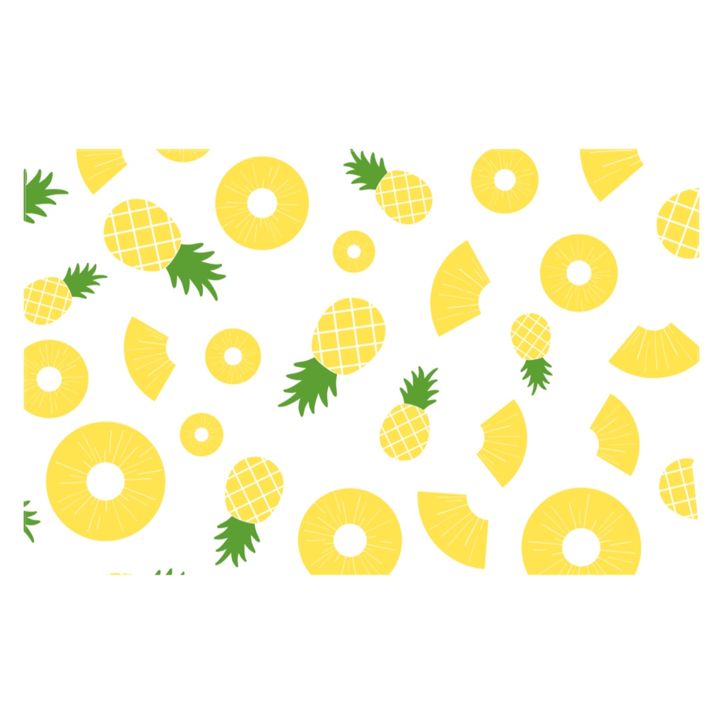 パイナップルのICカードステッカー