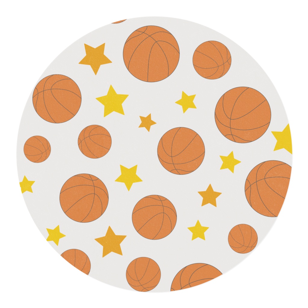 バスケットボールのマスキングテープ