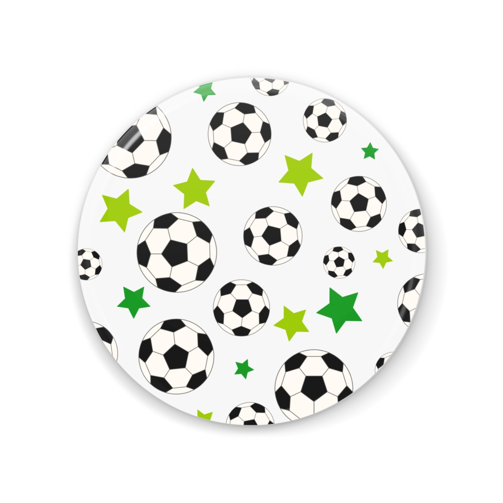 サッカーボールの缶ミラー
