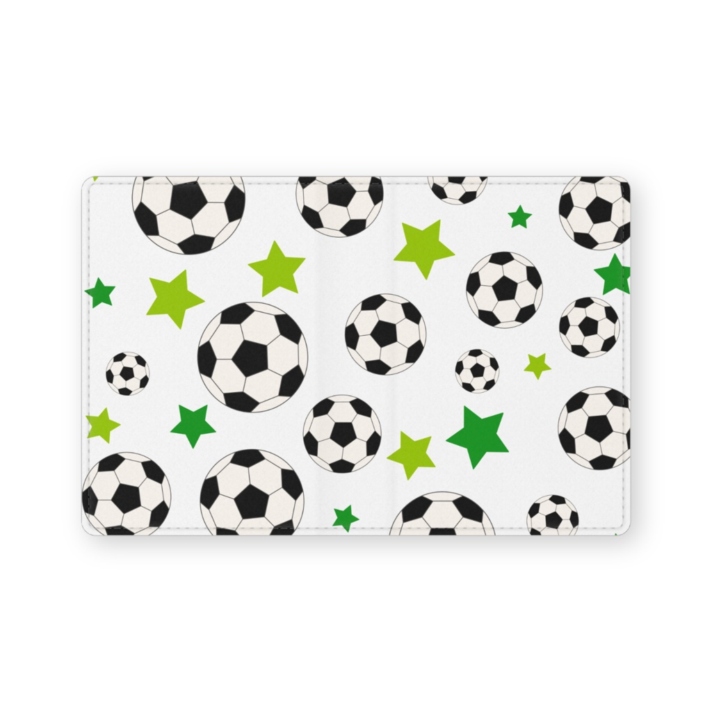 サッカーボールのレザー製名刺入れ