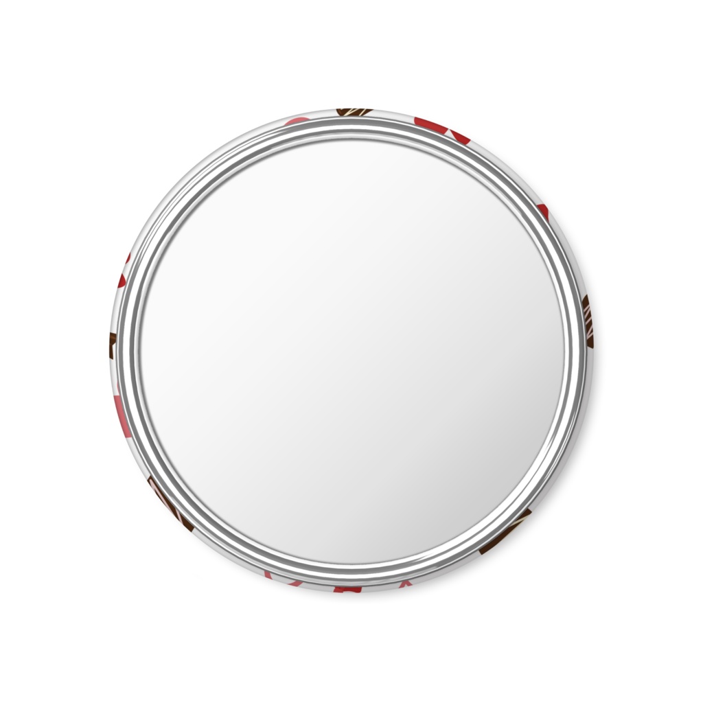 バレンタインの缶ミラー