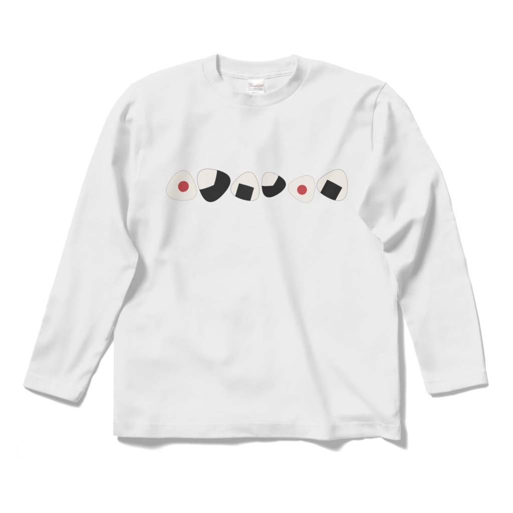 おにぎりのロングスリーブTシャツ
