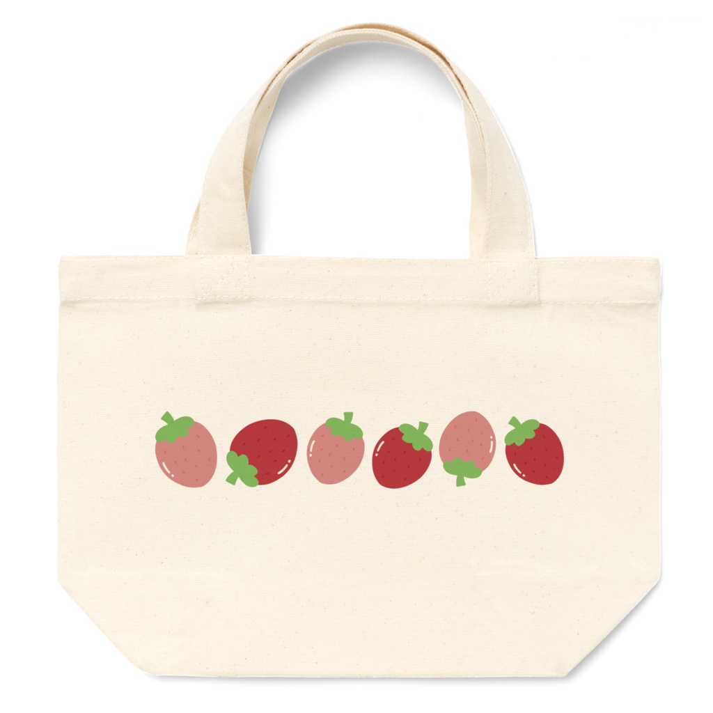 イチゴのトートバッグ