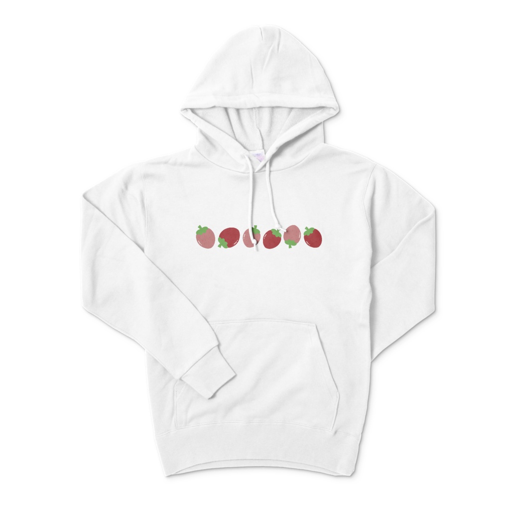 イチゴのパーカー