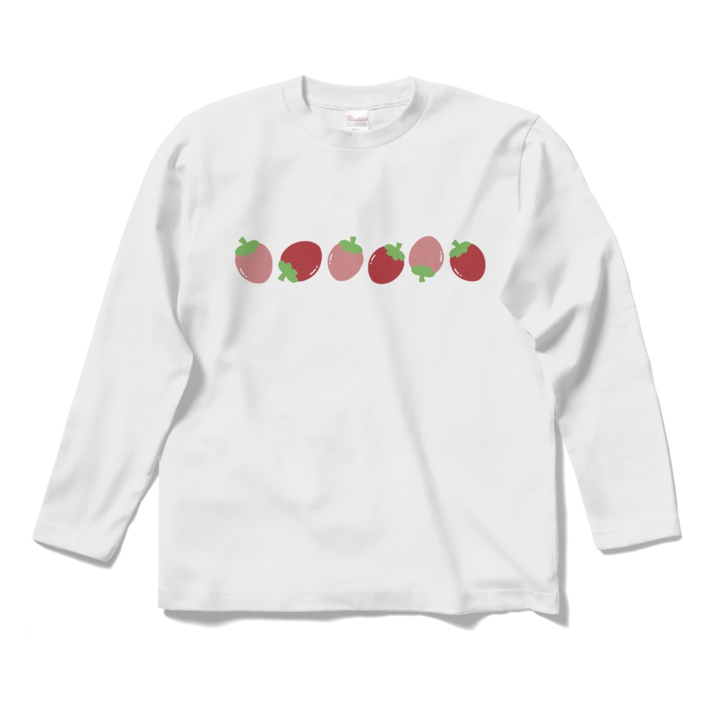 イチゴのロングスリーブTシャツ