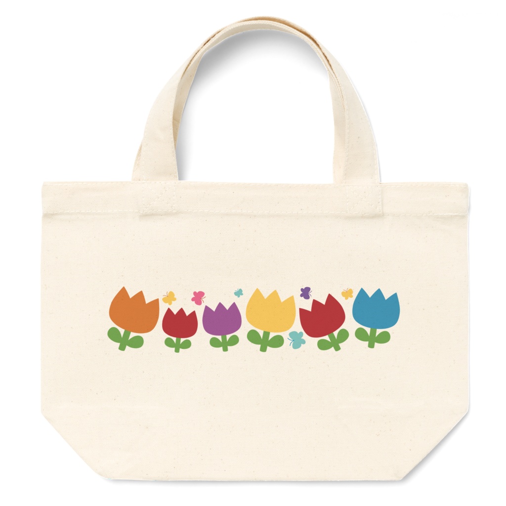 チューリップのトートバッグ